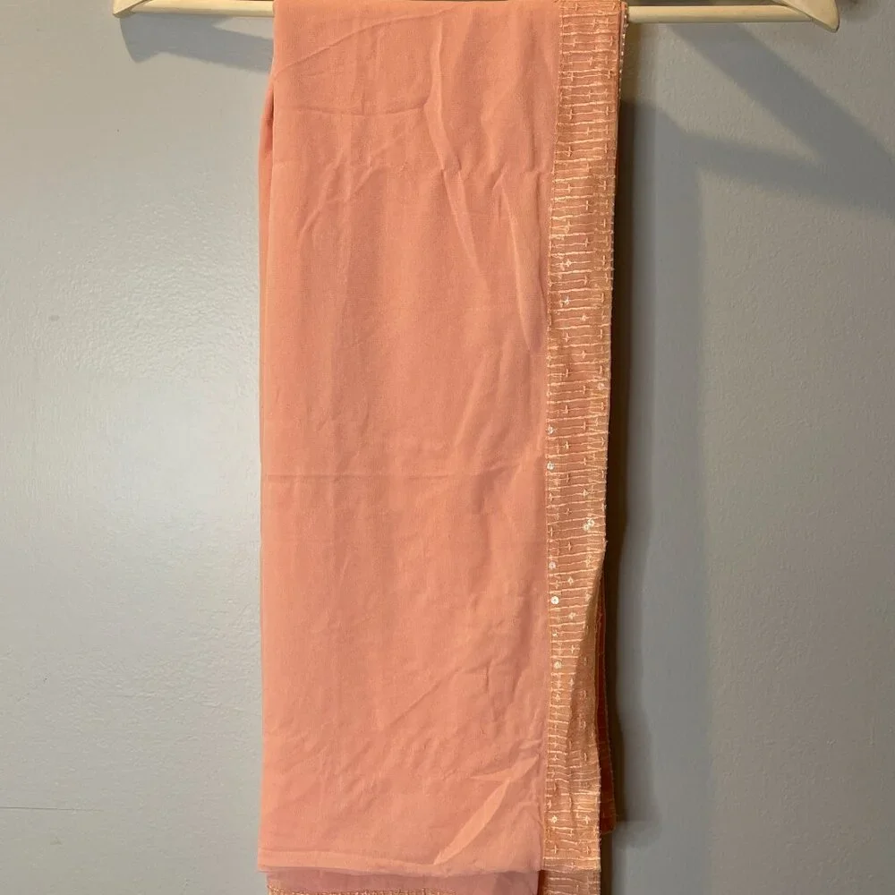 Peach Lehenga for Indian Wedding - Picture 6 of 16